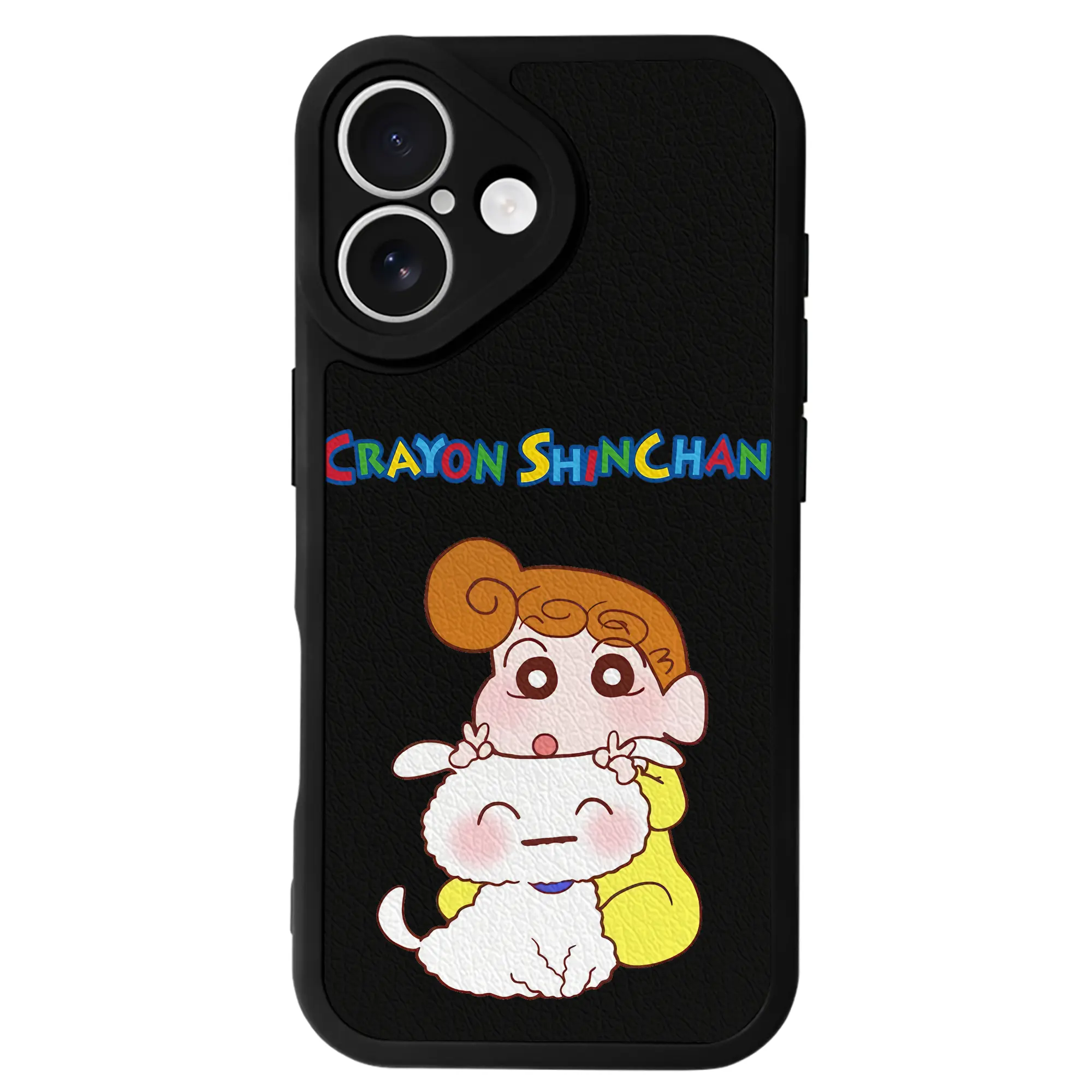 クレヨンしんちゃん グッズ 野原 ひまわり - IPhone 16シリーズ対応 ・ シリコンスマホケース ・ レザー調 ・ 高精度フィット ・ 耐衝撃 ・ ワイヤレス充電対応 ・ 精密カット